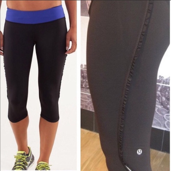 đź’•LULULEMON Ruffle Crop Legging - Picture 2 of 8